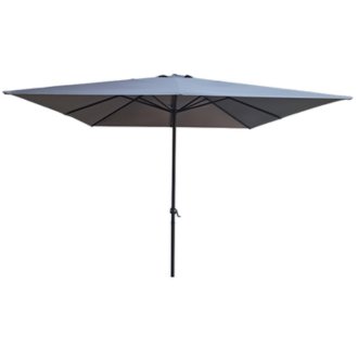 PARASOL ALUMINIO CUADR GRIS