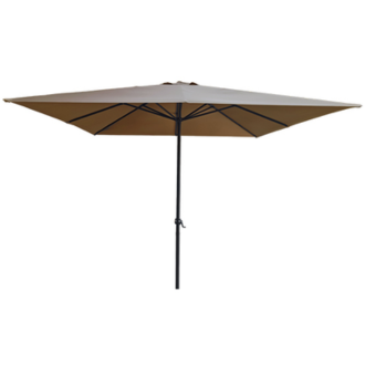 PARASOL ALUMINIO CUADR TAUPE