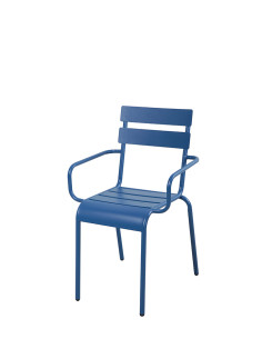 SILLON ACERO AZUL LIBIA