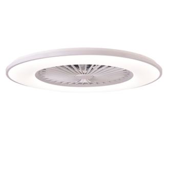 VENTILADOR TECHO C/LUZ 8 ASPAS GRIS