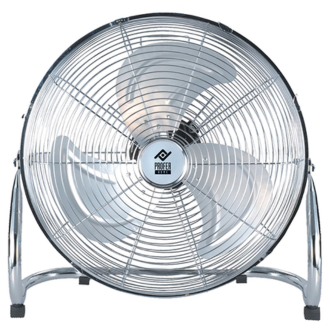 VENTILADOR SUELO INCLINABLE CROMADO 90W